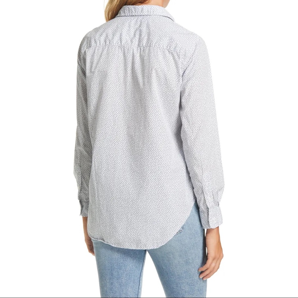 Frank And Eileen Tiny Bow Print Button Up Shirt - image 4